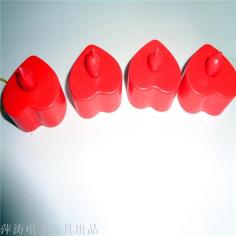 Children's plastic toys, heart-shaped candles, romantic guiding tools for couples, LED candles, night lights, factory direct sales