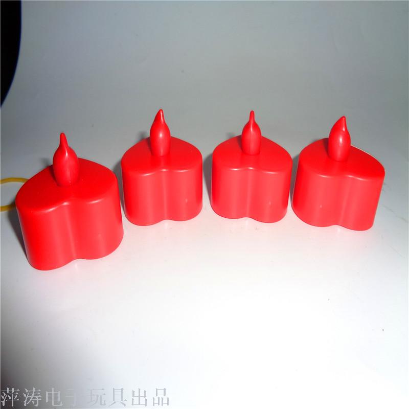Children's plastic toys, heart-shaped candles, romantic guiding tools for couples, LED candles, night lights, factory direct sales details Picture