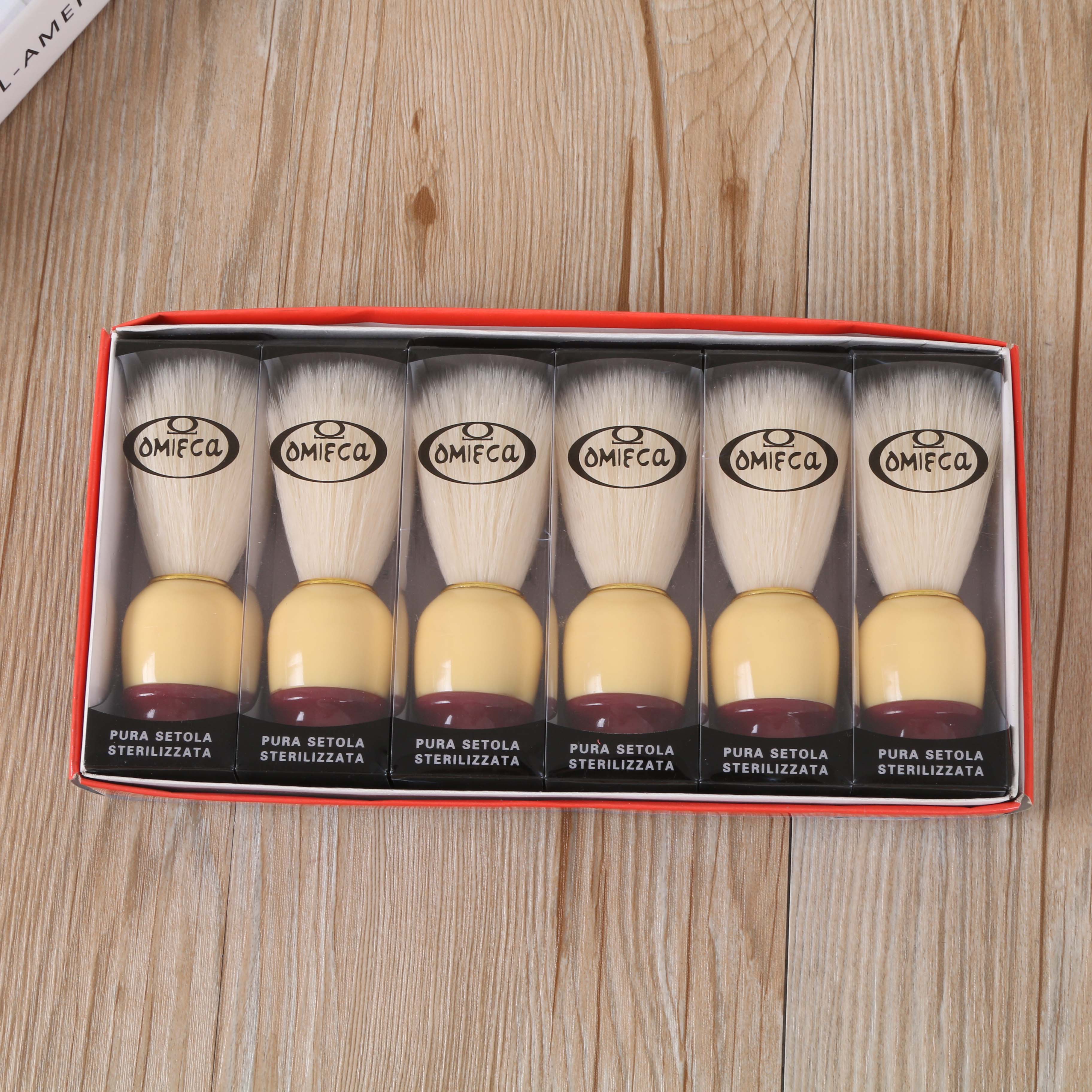 Men's shaving brush, multi-color wooden handle shaving brush, shaving foam, cleaning brush full figure