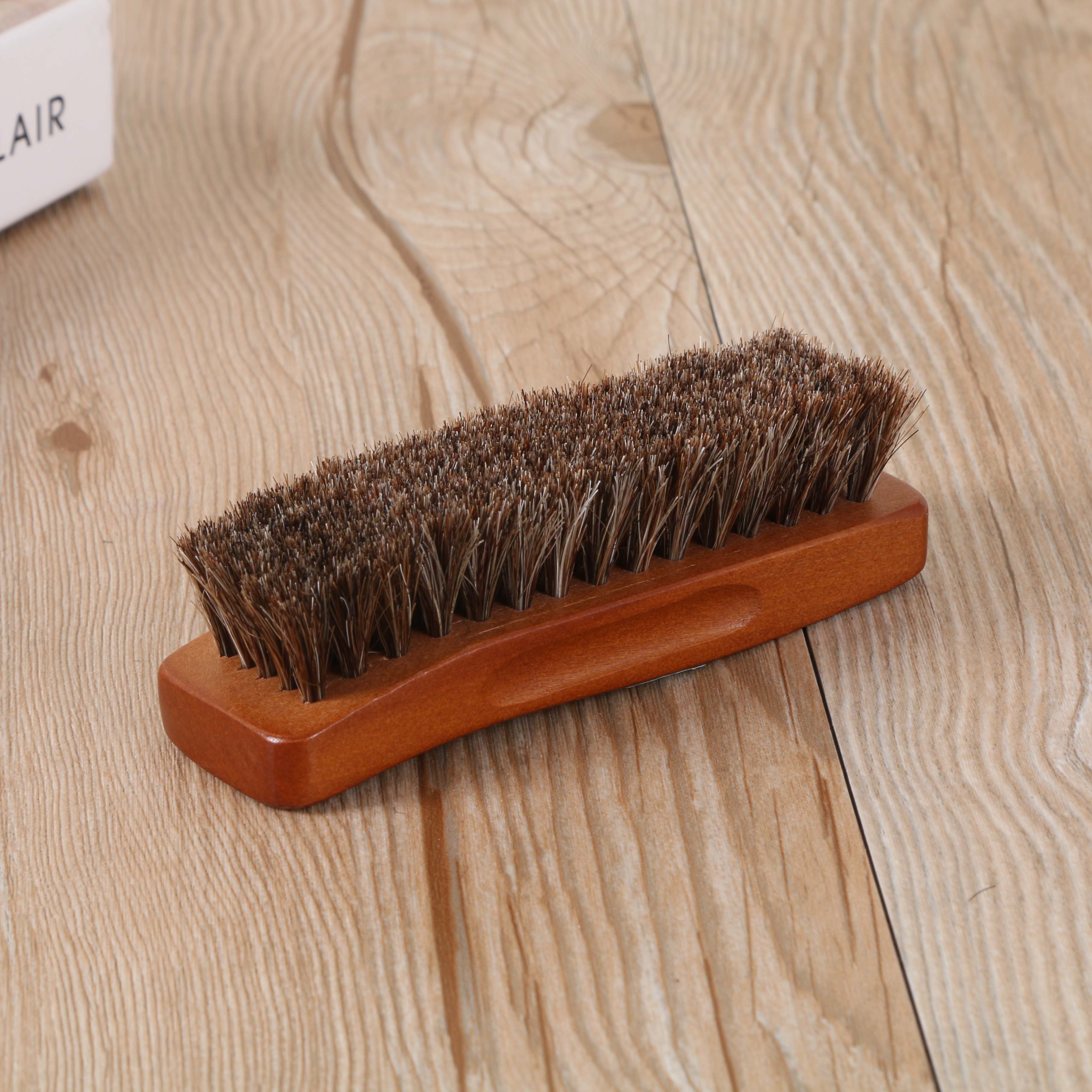 Horsehair brush, soft wool shoe brush, leather shoe brush, shoe polish brush, polishing shoe polish, shoe brush Specification image