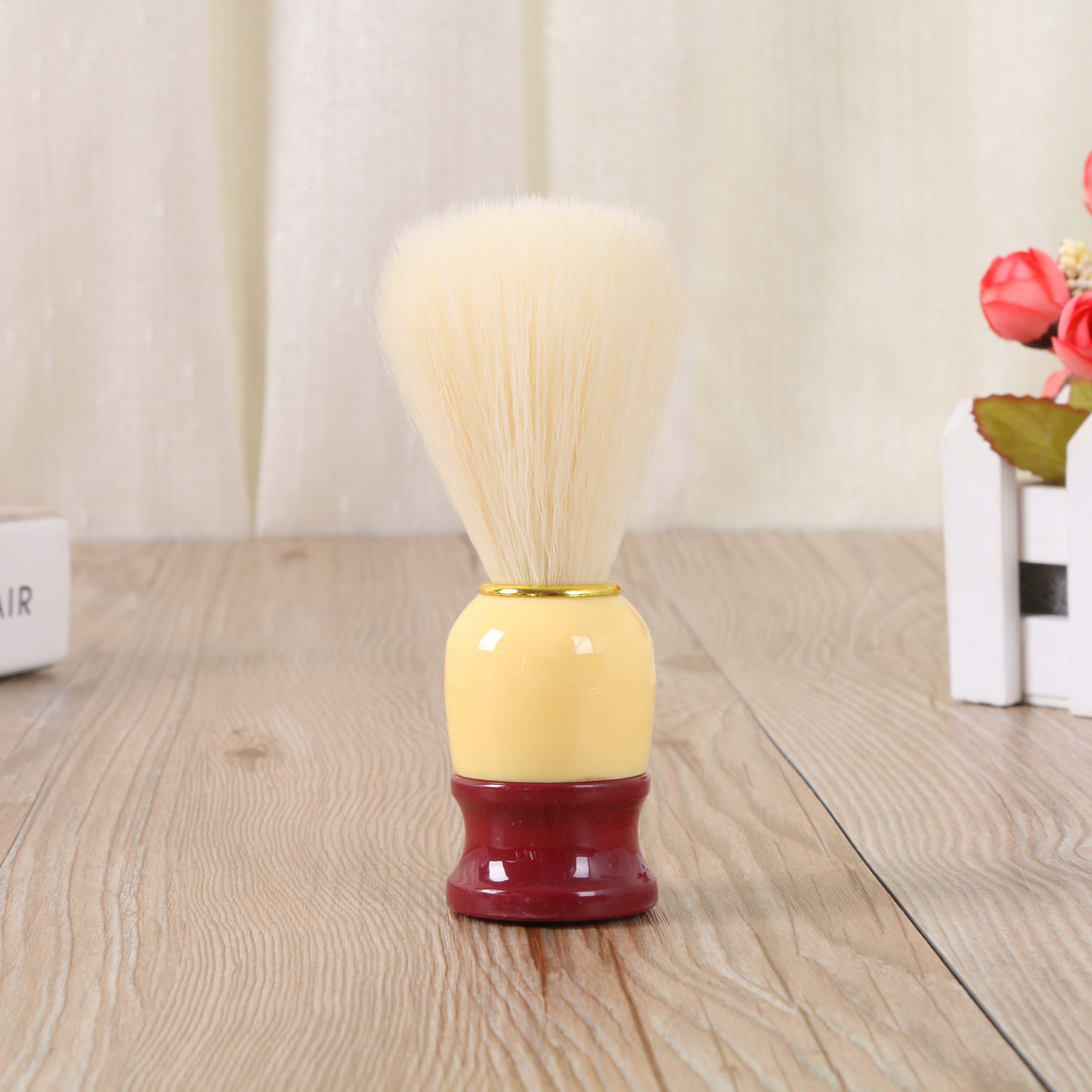 Men's shaving brush, multi-color wooden handle shaving brush, shaving foam, cleaning brush Specification drawing