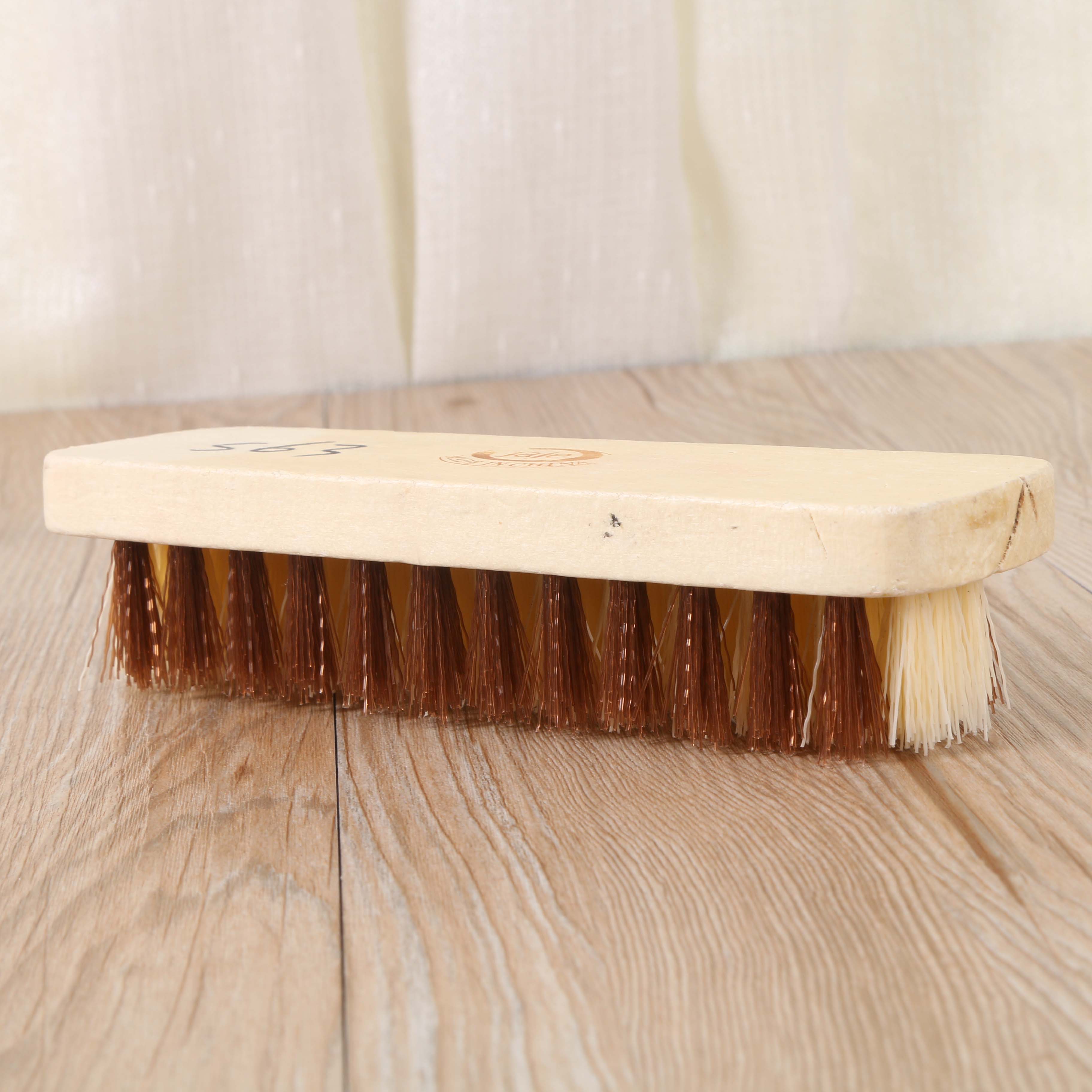 Wooden multi-functional laundry brush, powerful cleaning brush, soft-bristled shoe brush, plastic floor brush, wooden brush details Picture