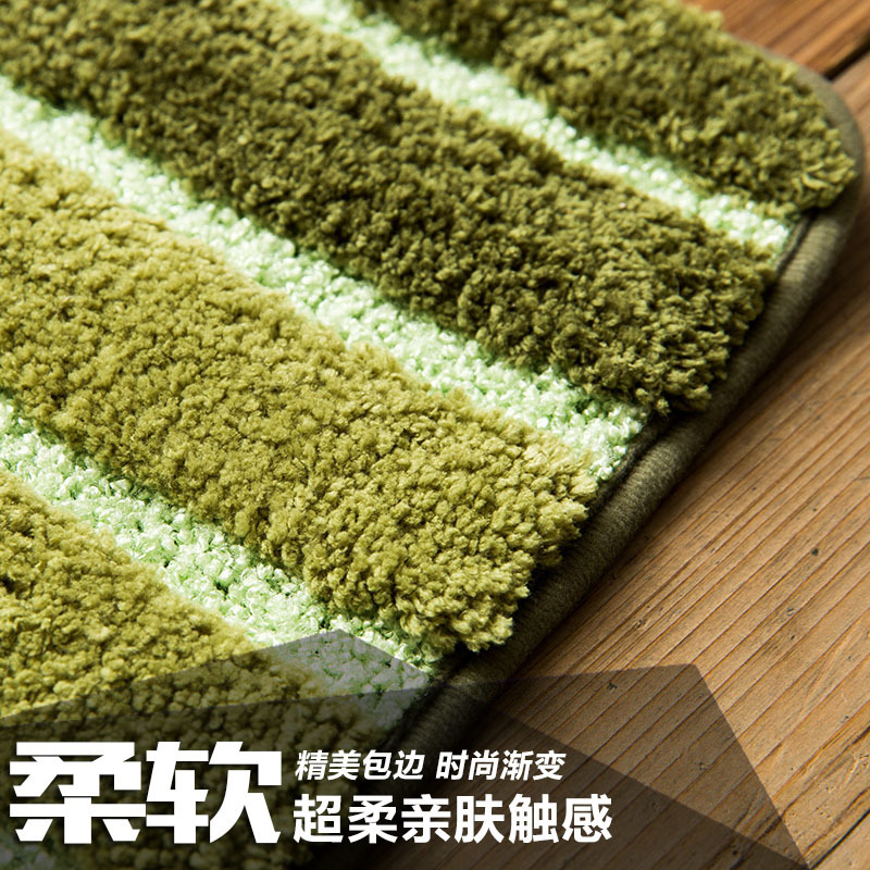 Superfine fiber absorbent bathroom anti-slip mat, toilet, bathroom, toilet bowl, bathtub side absorbent floor mat carpet Specification image