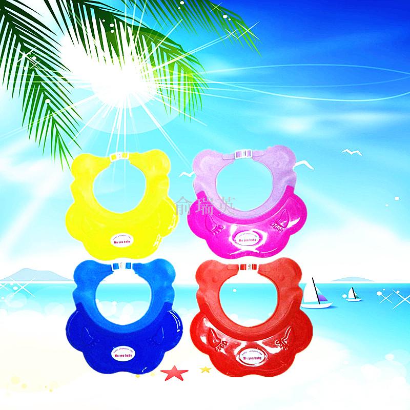 Children's adjustable silicone ear-protecting shampoo cap, baby shampoo cap, bath cap, baby bathing cap, waterproof eye-protecting cap