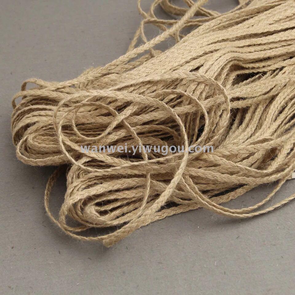 服饰花边织带手工DIY辅料 天然黄麻编织带 麻绳