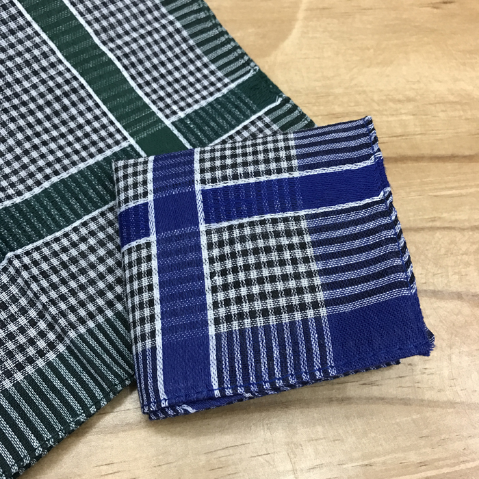 Terylene Cotton Men's Handkerchief Satin Stripe Dark Plaid Multi-Style Mixed 36Cm Handkerchief Square Handkerchief Small Head Scarf Specification drawing