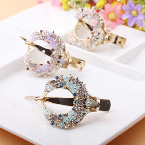 Three-toothed rhinestone hair clip, diamond-encrusted hair bun clip, large ladies' ponytail clip, 10-yuan accessory
