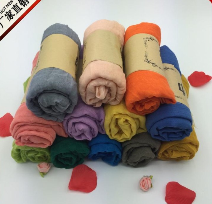 春秋超长款冬季百搭纯色披肩韩国纱巾丝巾棉麻围巾