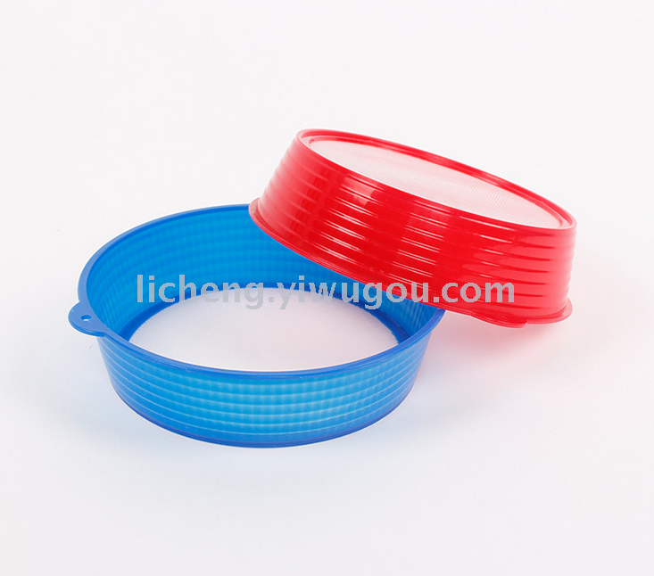 Plastic sieve flour sieve rice flour sieve round strainer sieve rice