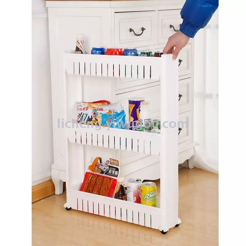 Four-layer slit storage rack, kitchen and bathroom organization rack details Picture
