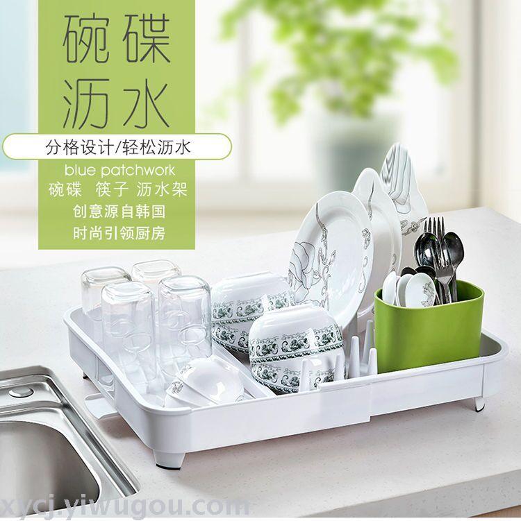 Sink draining tray, dish draining storage rack, plastic water filter tray, storage rack, kitchen draining rack