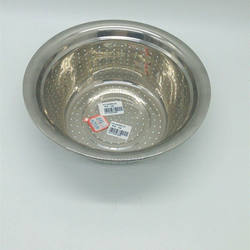 阳光百货  24cm洗筛 不锈钢洗盆 漏盆 多用盆