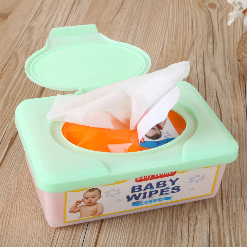 盒装带盖无刺激无纺布湿巾宝宝婴儿湿巾