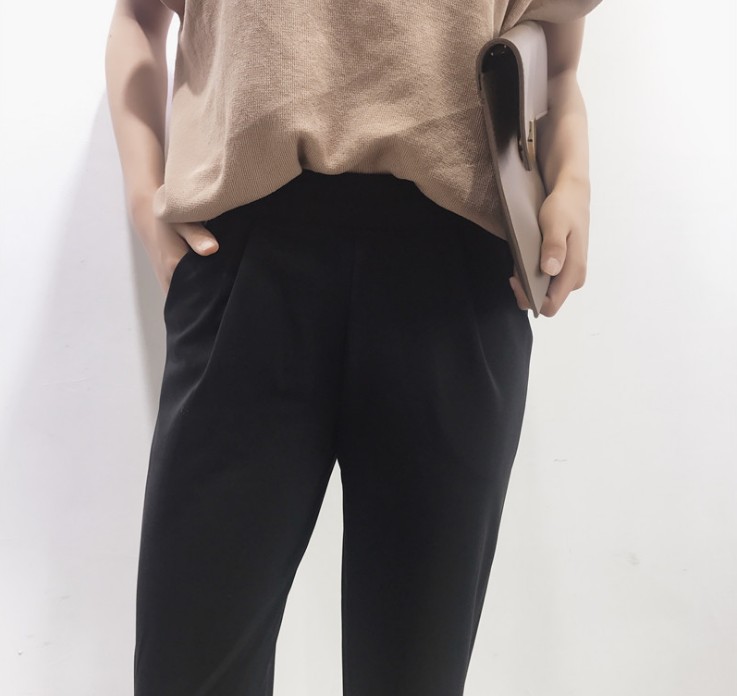 The new Korean-style student wide-leg casual loose nine-inch radish suit women's pants are trendy and versatile Application Scenario