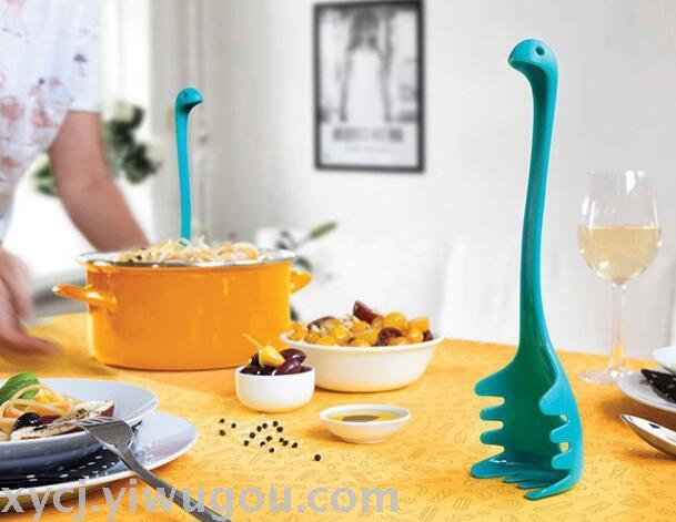 Papa Nessie slotted spoon for scooping noodles