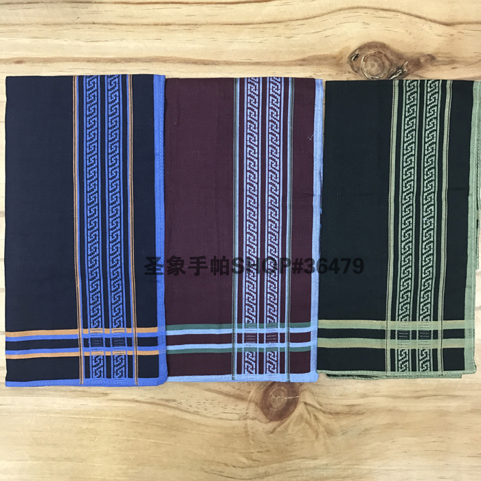 100% algodón pañuelo de punto pañuelo oscuro de algodón para hombre fino 40*40CM pañuelo cuadrado pañuelo pequeño details Picture
