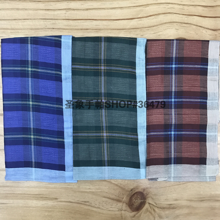 All-cotton knitted handkerchief, men's cotton dark handkerchief, thin 40*40CM square scarf, small headscarf details Picture