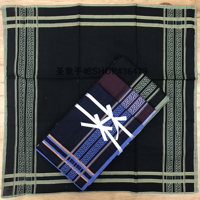 100% algodón pañuelo de punto pañuelo oscuro de algodón para hombre fino 40*40CM pañuelo cuadrado pañuelo pequeño Application Scenario