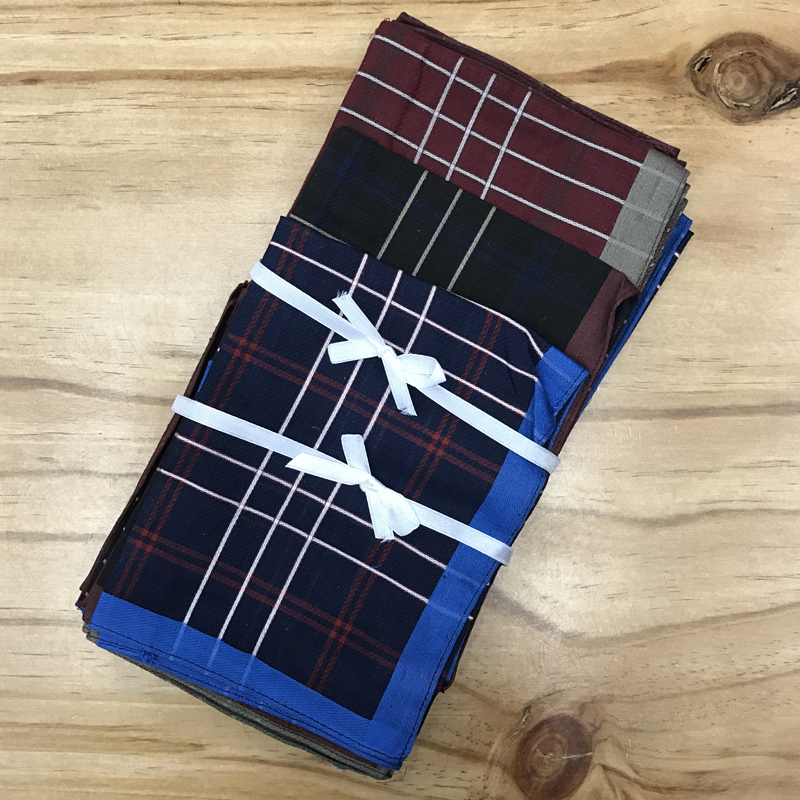 Knitted handkerchief for men, dark cotton handkerchief, thin style, 40*40CM square scarf, small headscarf