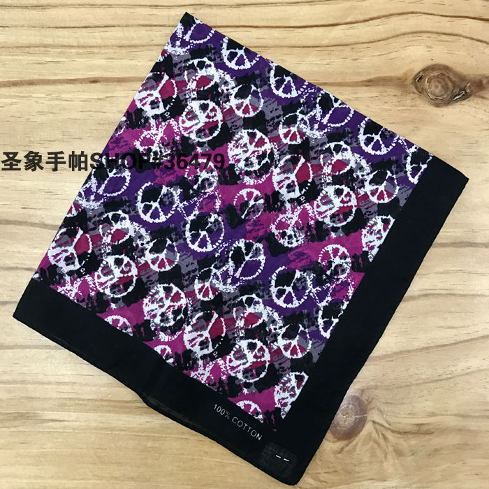 Square scarves, street stalls, cotton anti-war headscarves, outdoor large handkerchiefs, handkerchiefs, sports sweat-absorbing headscarves, square scarves, 55CM, foreign trade details Picture