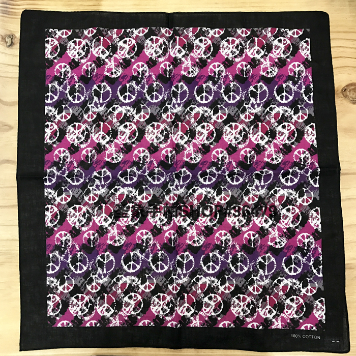 Square scarves, street stalls, cotton anti-war headscarves, outdoor large handkerchiefs, handkerchiefs, sports sweat-absorbing headscarves, square scarves, 55CM, foreign trade Application Scenario