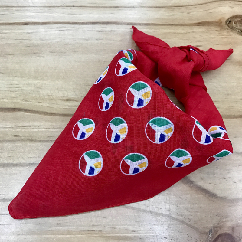 Cotton red airplane headscarf, outdoor large handkerchief, sports sweat-absorbing headscarf, square scarf, 55CM