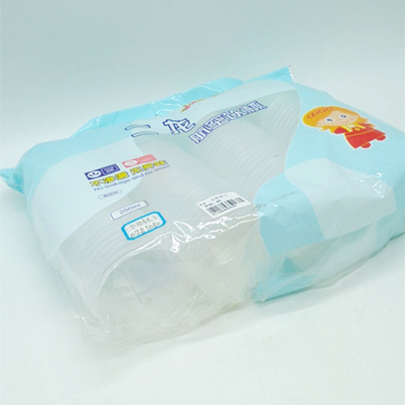 Sunshine Department Store Erlong 250ml disposable plastic cup, transparent aviation drink cup Specification image