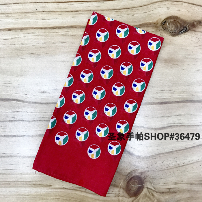 Cotton red airplane headscarf, outdoor large handkerchief, sports sweat-absorbing headscarf, square scarf, 55CM details Picture