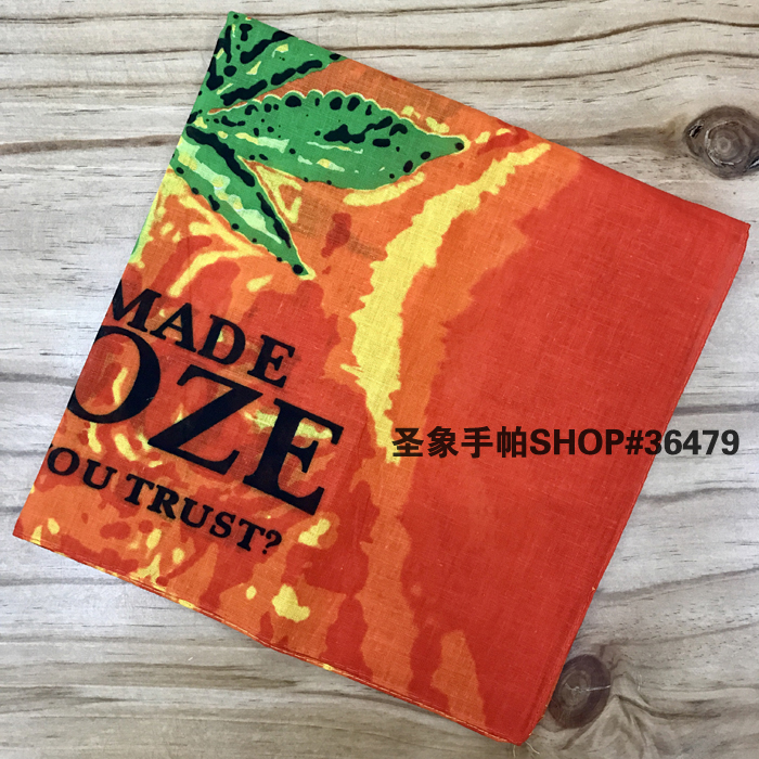 Pure cotton maple leaf headscarf, outdoor large handkerchief, sports sweat-absorbing headscarf, square scarf, 55CM details Picture
