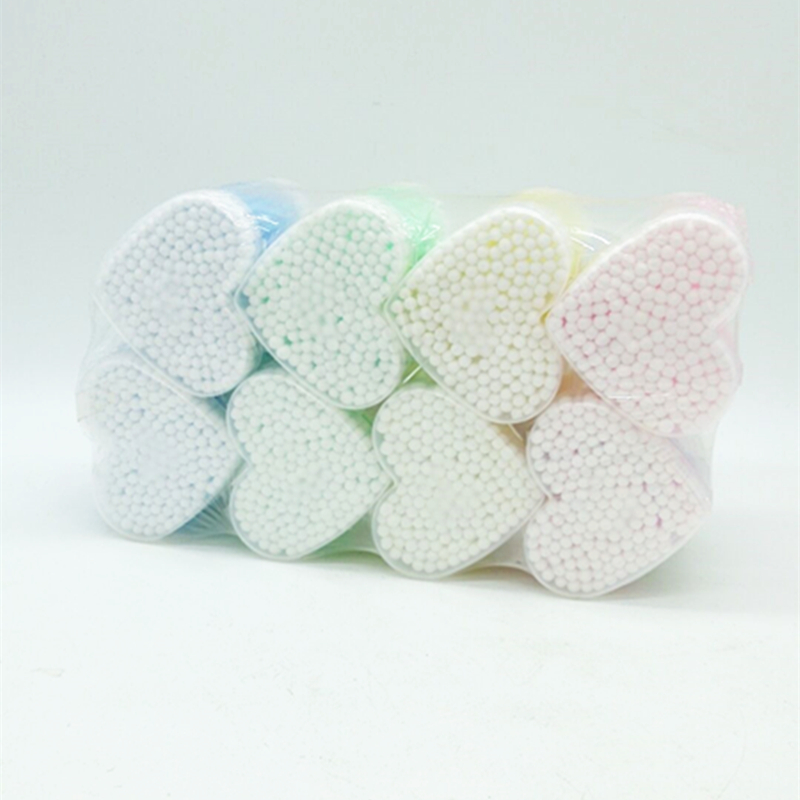 Sunshine Department Store plastic heart-shaped cotton swabs, double-headed cotton swabs, ear cleaning and cosmetic cotton swabs