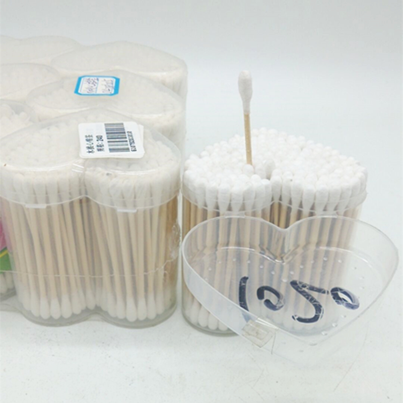 Sunshine Department Store's heart-shaped wooden swabs, double-headed swabs, ear cleaning, and cosmetic swabs Application Scenario