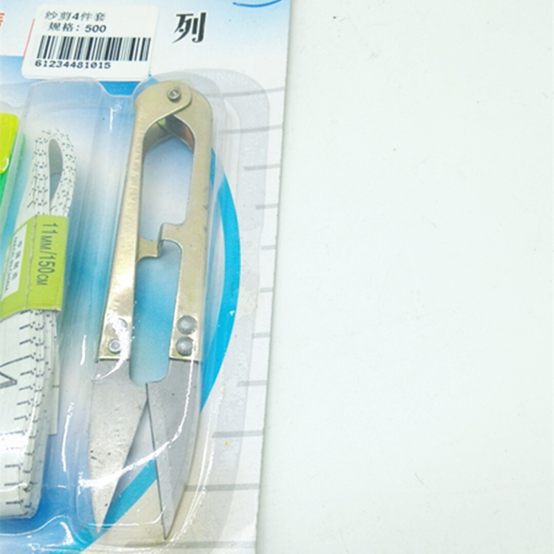 Sunshine Department Store Sewing DIY Tool Set: Needle Threading Machine + Yarn Shears + thimble + Measuring Ruler Set Specification image