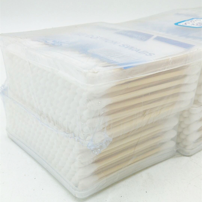 Sunshine Department Store square wooden swabs, double-headed swabs, ear cleaning and cosmetic swabs details Picture