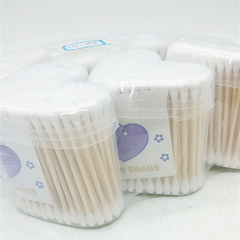 Sunshine Department Store's heart-shaped wooden swabs, double-headed swabs, ear cleaning, and cosmetic swabs Application Scenario