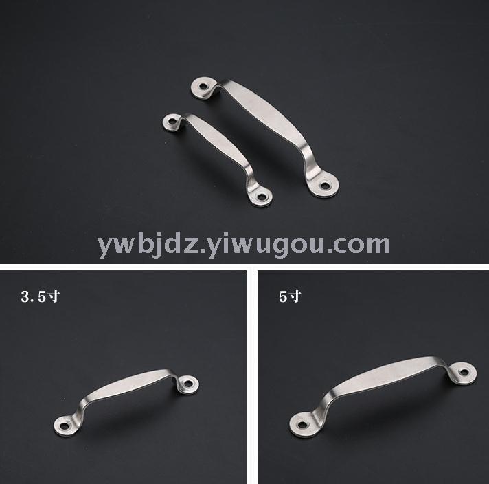 Manija de acero inoxidable de punta redonda para gabinete manija 3.5-5 "modern drawer closet manija de puerta Specification image