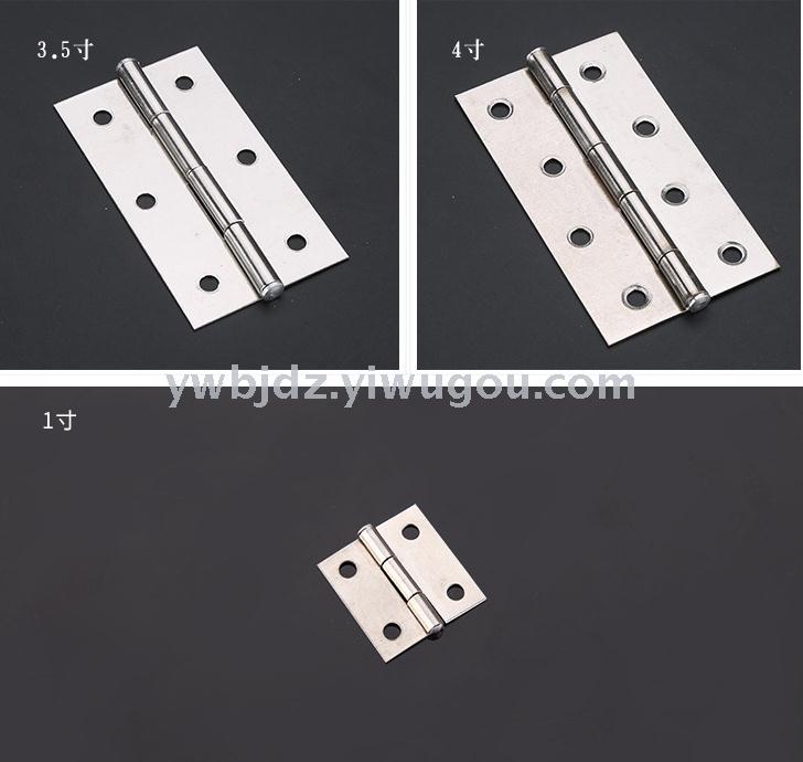 Wholesale stainless steel hinge bearings in various specifications, drawer and cabinet door hinges, home door and window hardware hinges Specification image