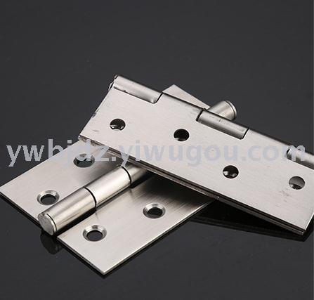 Wholesale stainless steel hinges, thickened stainless steel silent bearings, swing wooden door hinges, 4-5 inches