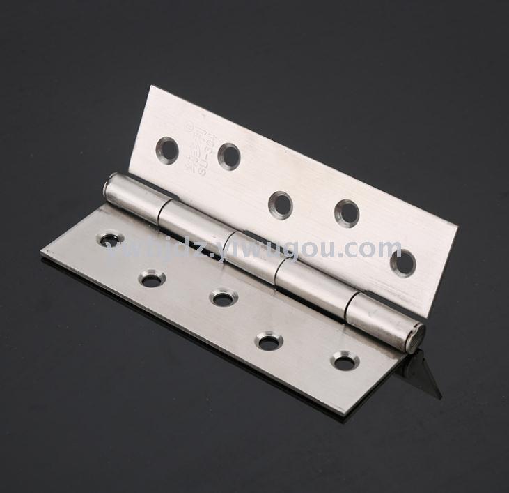 Wholesale stainless steel hinges, thickened stainless steel silent bearings, swing wooden door hinges, 4-5 inches details Picture