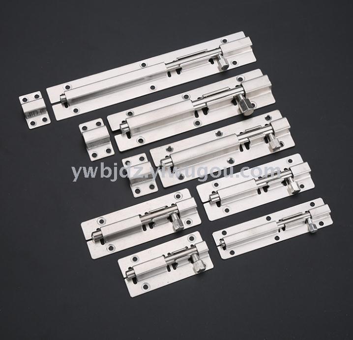 High-quality stainless steel square anti-theft latch with widened door bolt, suitable hardware accessories for home doors and Windows Application Scenario