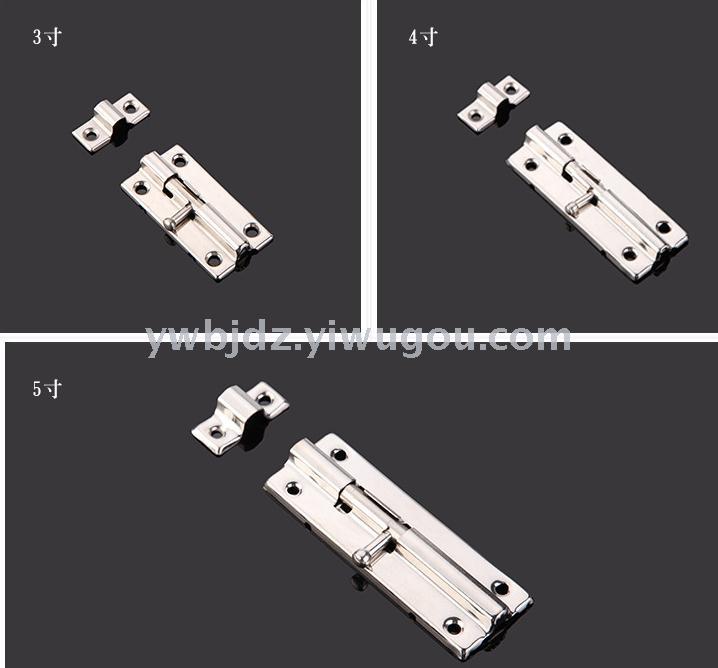Wholesale anti-theft wooden door, stainless steel 304 door bolt, home bedroom metal door latch, durable and strong details Picture