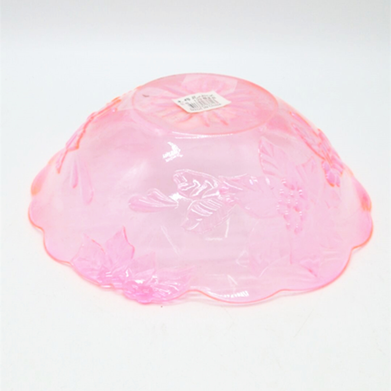 Sunshine Department Store 129 Lace round plastic fruit Plate, home vegetable, snack and fruit plate Specification image