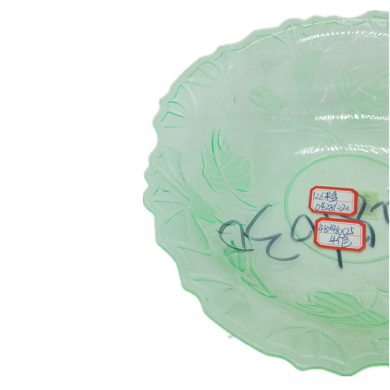 Sunshine Department Store 126 Transparent Fruit Plate, patterned fruit plate, dried fruit Plate, Home Snack Plate Application Scenario