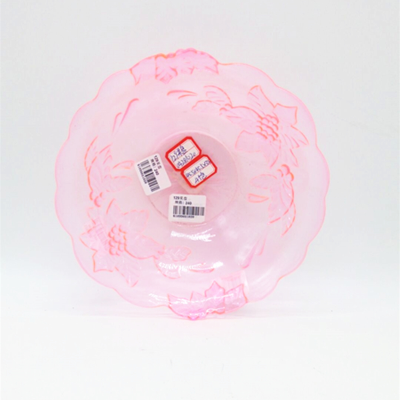 Sunshine Department Store 129 Lace round plastic fruit Plate, home vegetable, snack and fruit plate details Picture