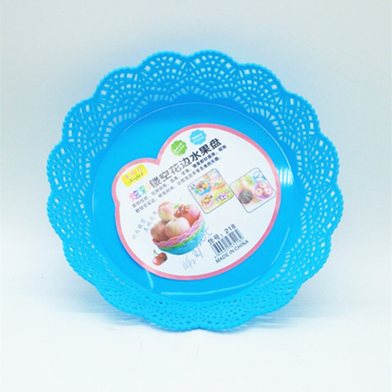 Sunshine Department Store's circular hollowed-out fruit plate, creative fruit basket, melon and fruit plate, home living room snack plate details Picture