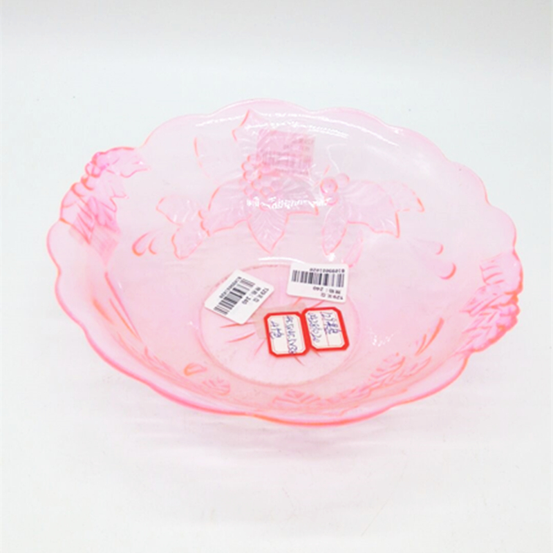 Sunshine Department Store 129 Lace round plastic fruit Plate, home vegetable, snack and fruit plate
