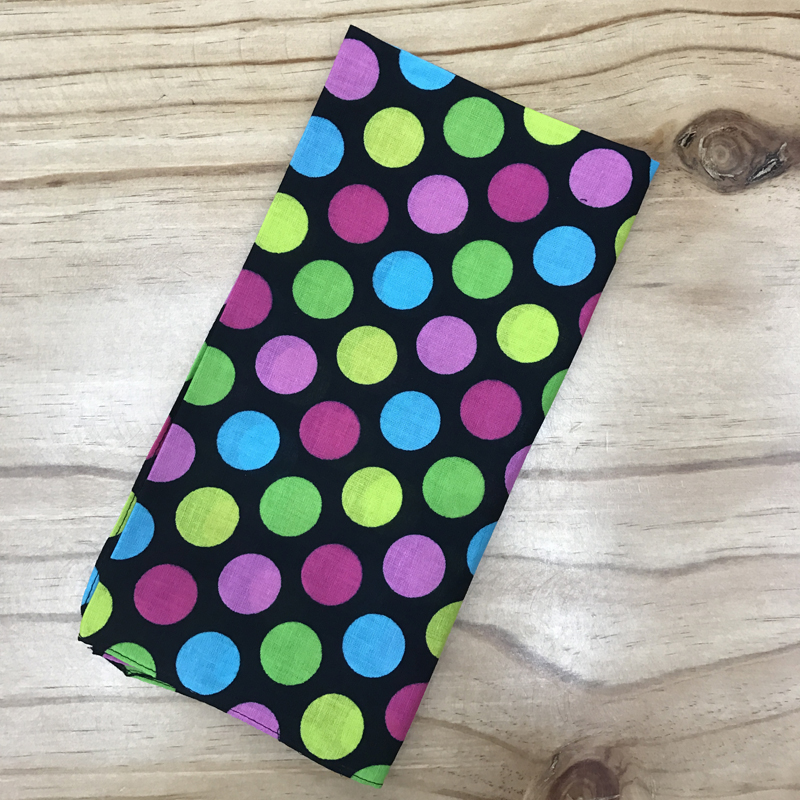 Square scarves, street stalls, foreign trade items, cotton colorful polka dot headscarves, outdoor large handkerchiefs, handkerchiefs, sports sweat-absorbing headscarves, square scarves, 55CM foreign trade items