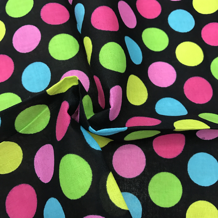 Square scarves, street stalls, foreign trade items, cotton colorful polka dot headscarves, outdoor large handkerchiefs, handkerchiefs, sports sweat-absorbing headscarves, square scarves, 55CM foreign trade items Specification image