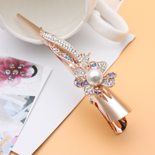 Alloy horn clips, large pointed mouth clips, headwear, duckbill clips, hair accessories, 10 yuan, boutique supply