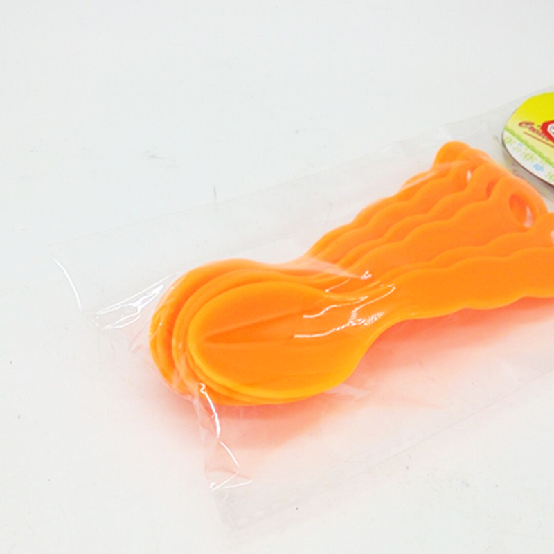 Sunshine Department Store: 6 orange small spoons for seasoning bottles, small spoons for children's rice, and small spoons Specification image