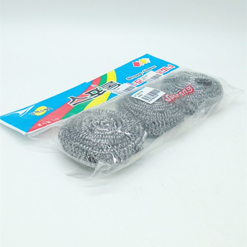Sunshine Department Store offers 3 steel wire tennis kitchen cleaning brushes, cleaning balls and metal steel wire brushes details Picture